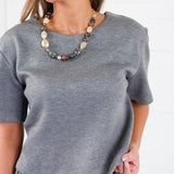 Tusco Dark Grey Scuba Top Molly Bracken