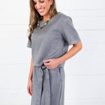 Tusco Dark Grey Scuba Top Molly Bracken