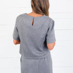 Tusco Dark Grey Scuba Top Molly Bracken