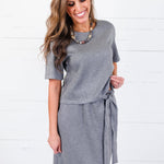 Tusco Dark Grey Scuba Top Molly Bracken