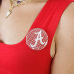 University of Alabama Polka Dot Gameday Button