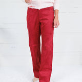 Vea Faux Suede Merlot Pant Lucy Paris