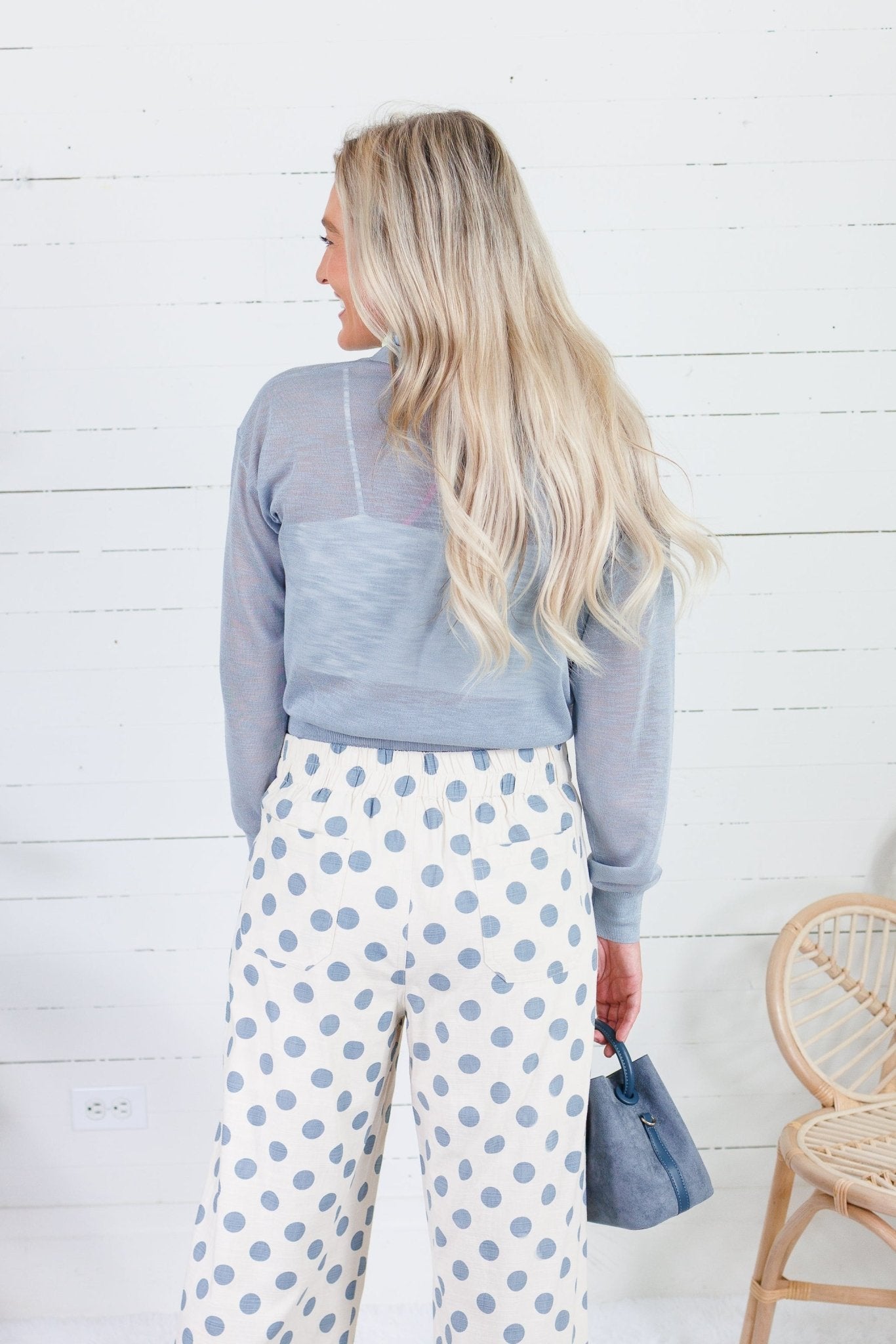 Vintage Blue Ultra Lightweight Cardigan