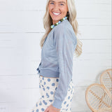 Vintage Blue Ultra Lightweight Cardigan