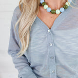 Vintage Blue Ultra Lightweight Cardigan