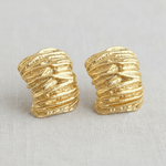 Vintage Textured Geometric Stud Earrings - A3 Accessories - Jewelry - Earrings - Clover + Bee