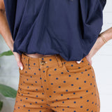Virginia Cinnamon Dot Wide Leg Pants Entro