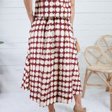 Georgia Brown Geometric Skirt