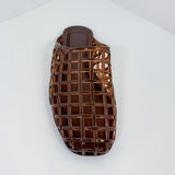 Wayne Tortoise Lucite Slide Sandal