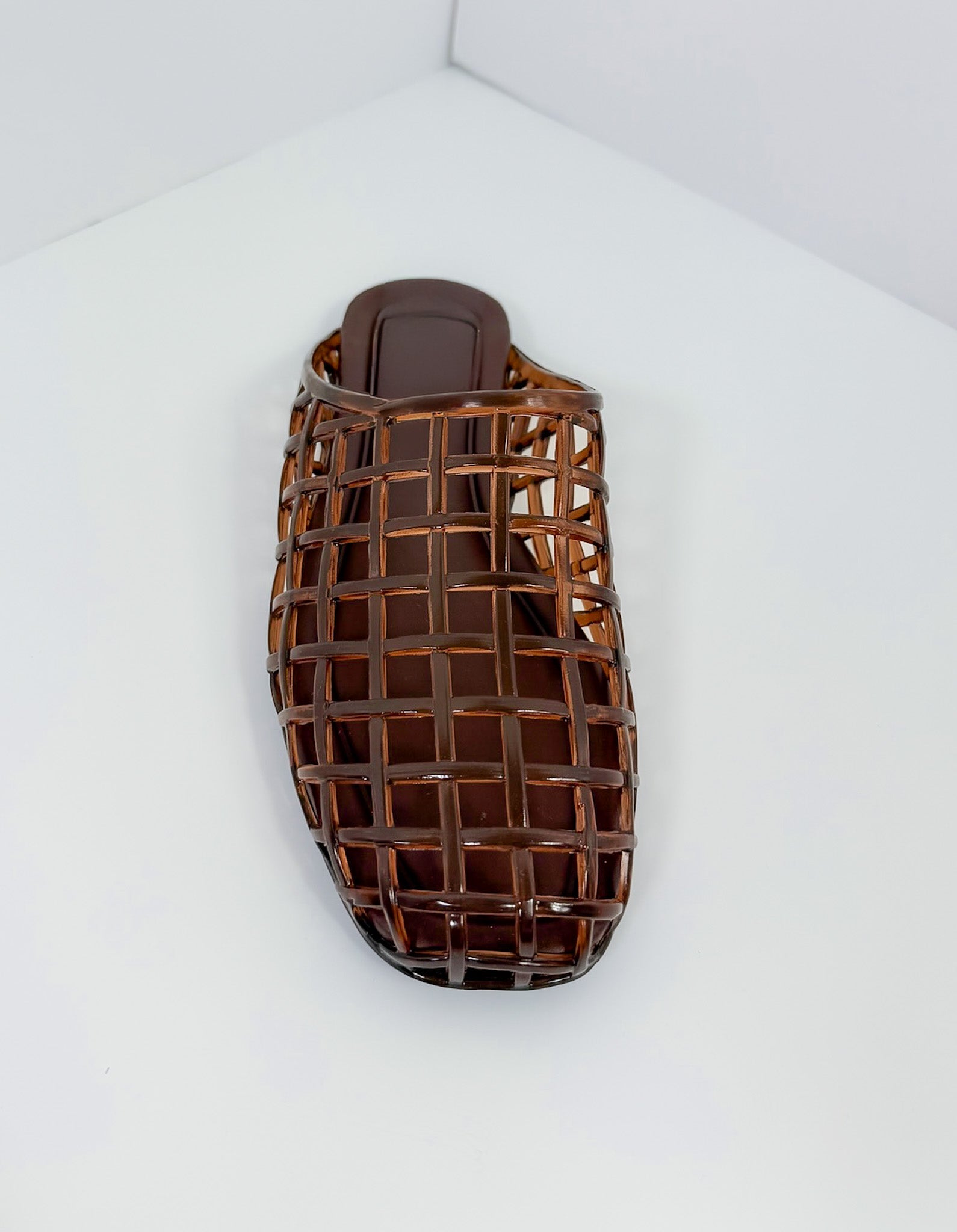 Wayne Tortoise Lucite Slide Sandal