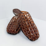 Wayne Tortoise Lucite Slide Sandal