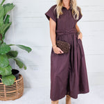 Wilder Chocolate Brown Maxi Dress Entro