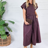 Wilder Chocolate Brown Maxi Dress Entro