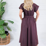 Wilder Chocolate Brown Maxi Dress Entro