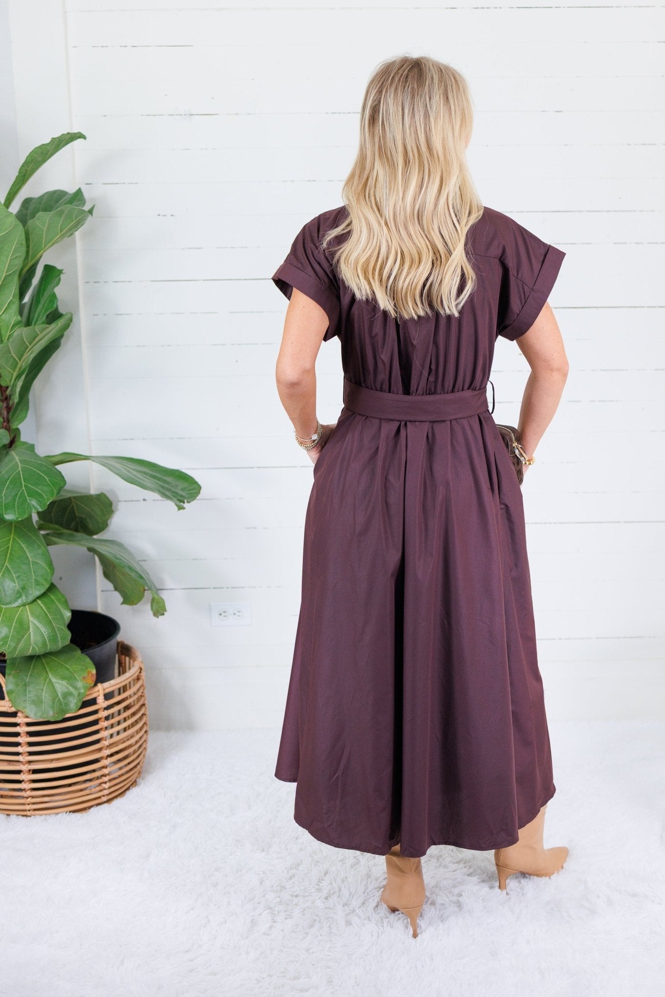 Wilder Chocolate Brown Maxi Dress Entro