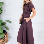 Wilder Chocolate Brown Maxi Dress Entro