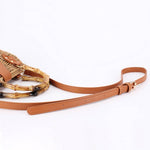 Woven Straw + Bamboo Handle Bag