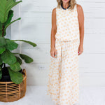 Yasmin Honey Drops Smocked Waist Skirt Adrienne