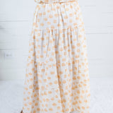 Yasmin Honey Drops Smocked Waist Skirt Adrienne