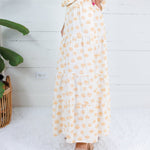 Yasmin Honey Drops Smocked Waist Skirt Adrienne