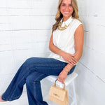 Yennti Ivory Sleeveless Button Top MOD REF 