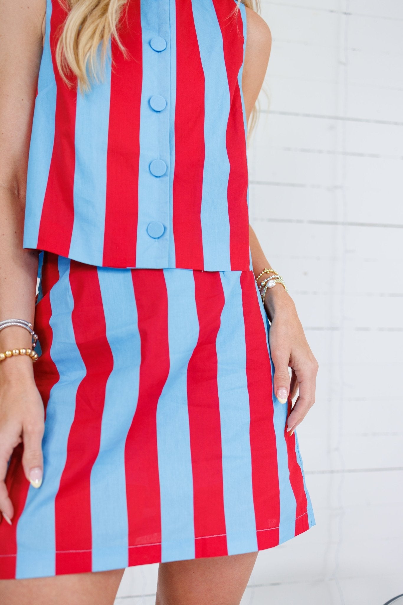 You're a Grand Ol' Flag Striped Skort Entro