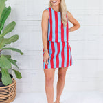 You're a Grand Ol' Flag Striped Skort Entro