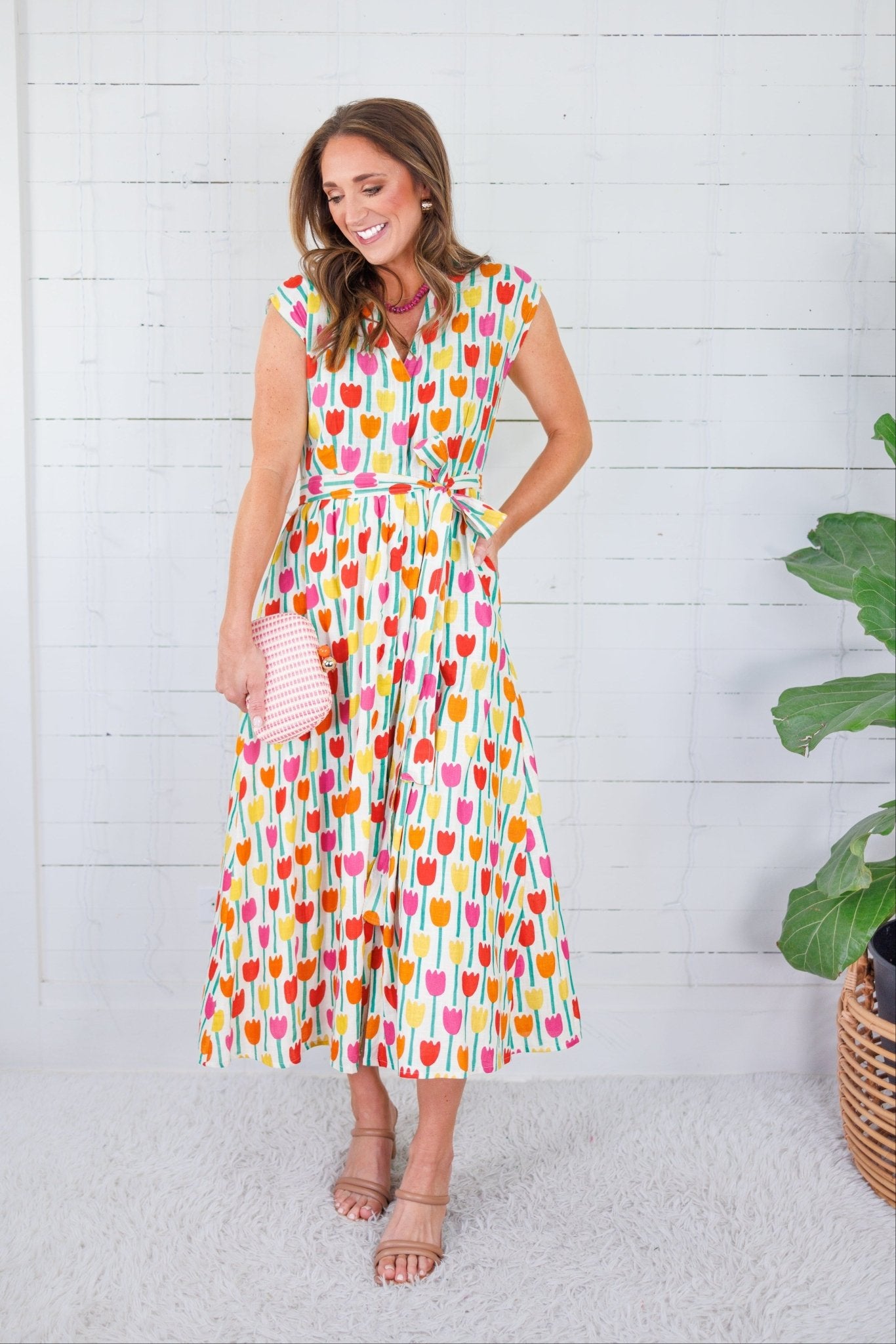 Zeb Bright Tulip Maxi Dress Compania Fantastica