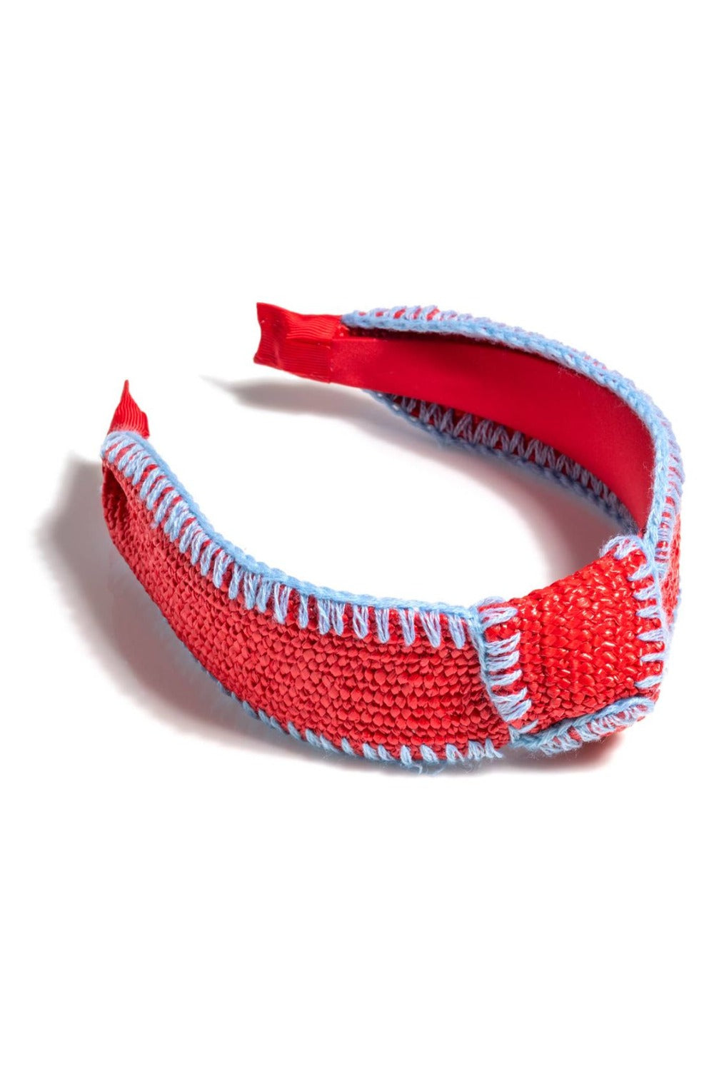 Red Straw Knotted Headband | Clover and Bee